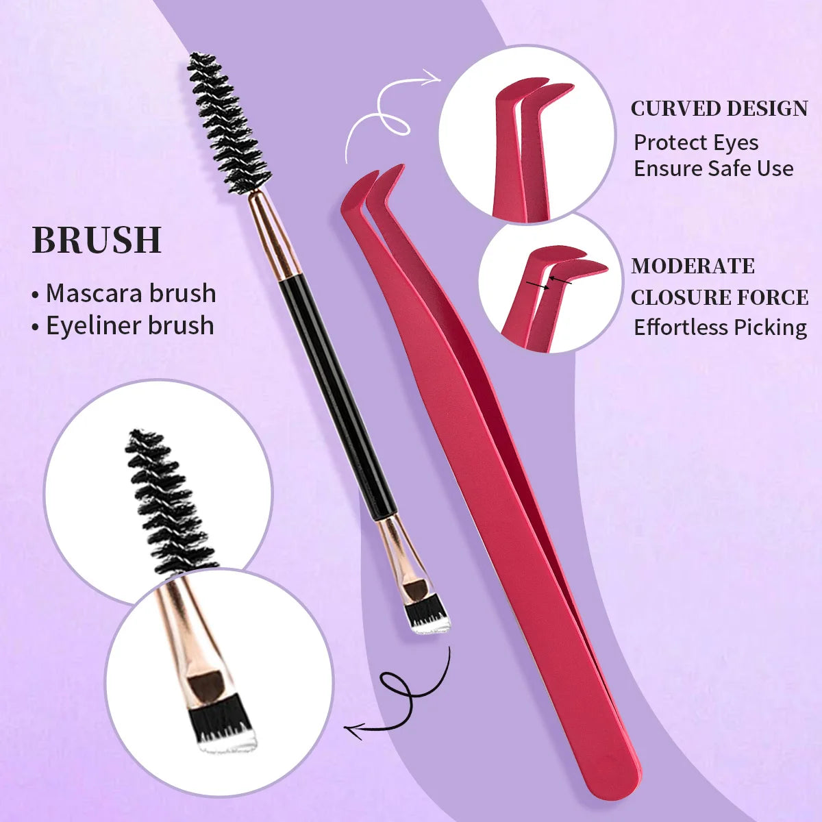 Individual False Eyelashes Mix High-capacity Natural DIY Extension Lashes Cluster Multi Style Fusion eye Makeup tool
