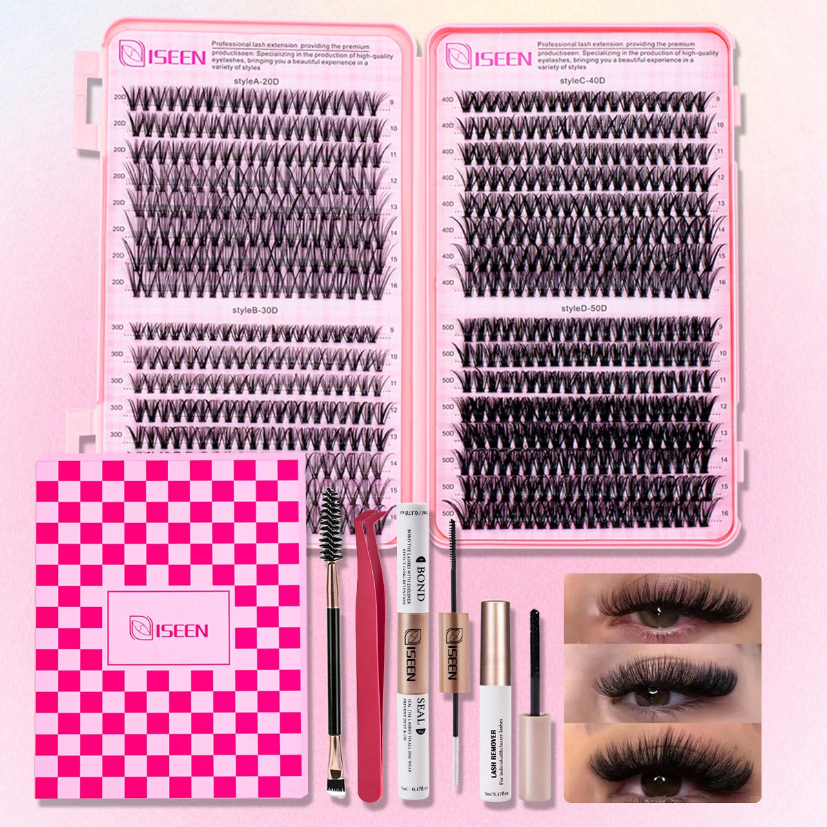 Individual False Eyelashes Mix High-capacity Natural DIY Extension Lashes Cluster Multi Style Fusion eye Makeup tool